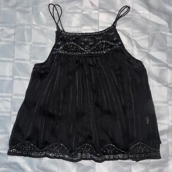 🎉 Bundle Deal: 4 for $20! 🎉 Zara embroidered swing cami M - Picture 1 of 7